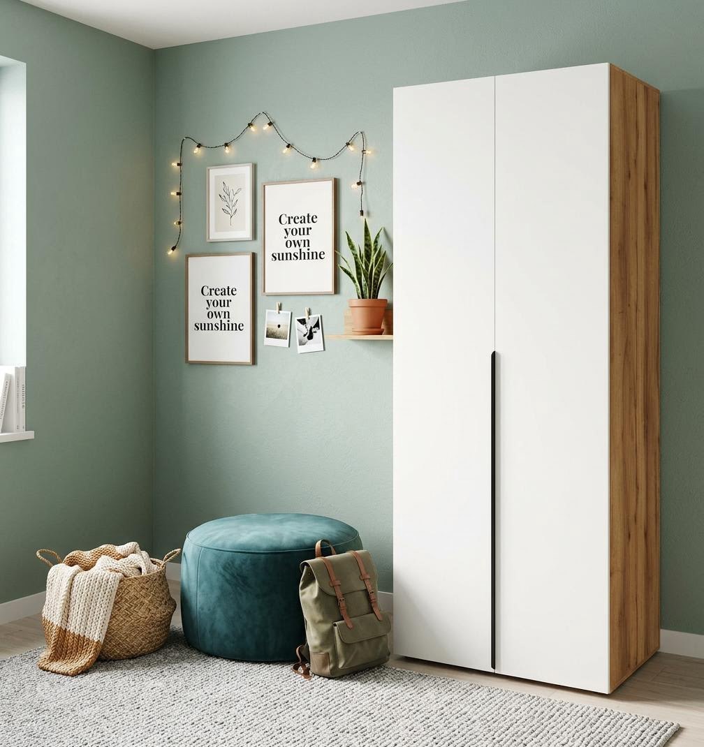 Шкаф 2-х дверный коллекции Брайт Золотистый 