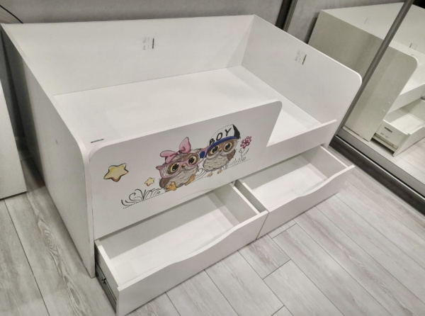 Кровать Малютка Совята 140х80  от Династия Kids