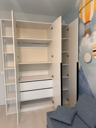 Шкаф 3-х дверный коллекции Брайт Графит-2 от Династия Kids