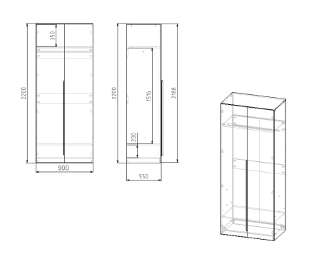 Комплект мебели Брайт Графит  от Династия Kids