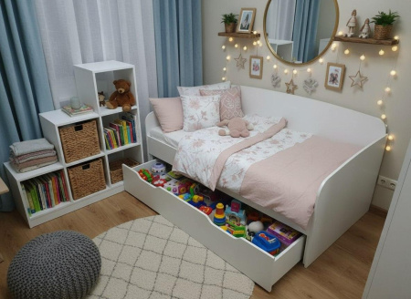 Кровать Двушка (швейцарский вяз) 190х90 + 180х80 от Династия Kids