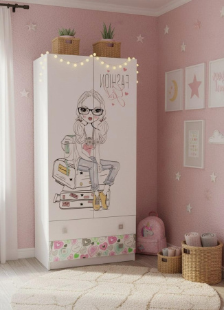 Шкаф с антресолью коллекции Анита от Династия Kids