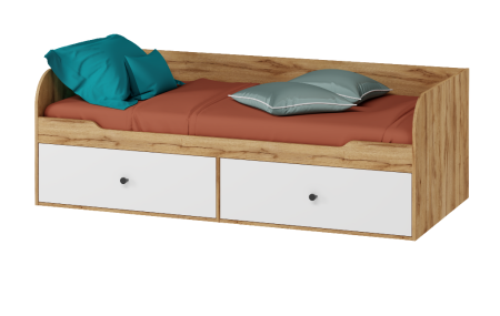 Комплект мебели Альви: кровать 190х90 + стол + полка + шкаф от Династия Kids