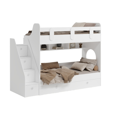 Кровать Фортуна-3 190х80 (цвет белый)