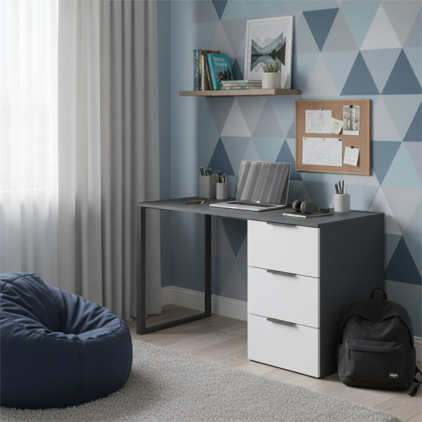 Стол 1200 мм коллекции Брайт Графит-2