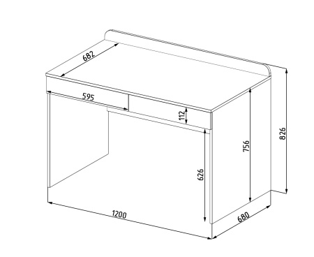 Стол 1200 мм коллекции Мозаика-2  от Династия Kids