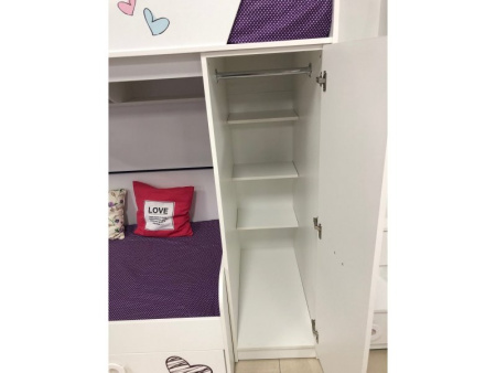 Кровать-чердак коллекции Модница + кровать 190х90 Модница от Династия Kids