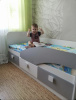 Кровать 160х80 Умка-5 (серебро+белый)  от Династия Kids