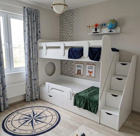 Кровать 2-х ярусная Фортуна 180х80 от Династия Kids