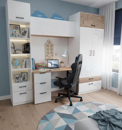 Шкаф коллекции Твой Стиль New (гл. 550 мм) без принта от Династия Kids