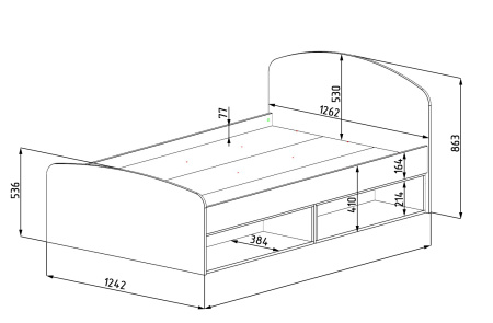 Кровать Умка 200х120 New  от Династия Kids