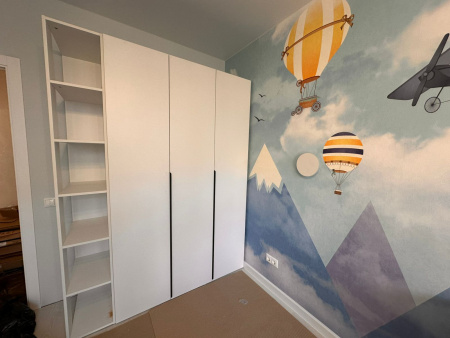 Комплект Брайт: угловой шкаф + пенал + стеллаж торцевой + стол + полка от Династия Kids