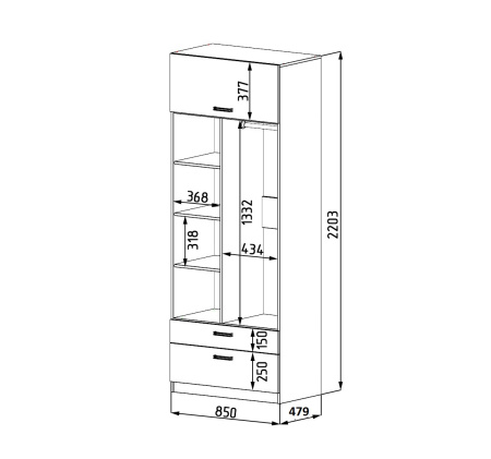 Шкаф коллекции мебели Гранд от Династия Kids